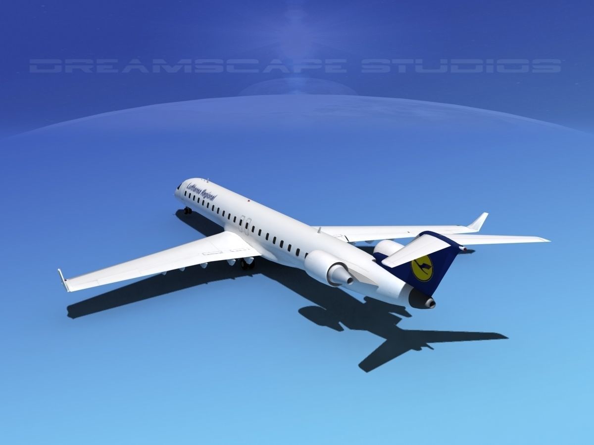 Bombardier CRJ900 Lufthansa Regional 3D model_7