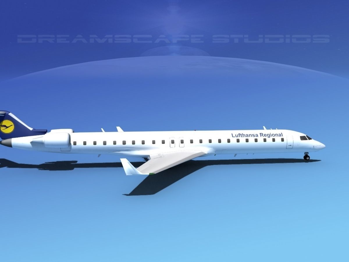 Bombardier CRJ900 Lufthansa Regional 3D model_4