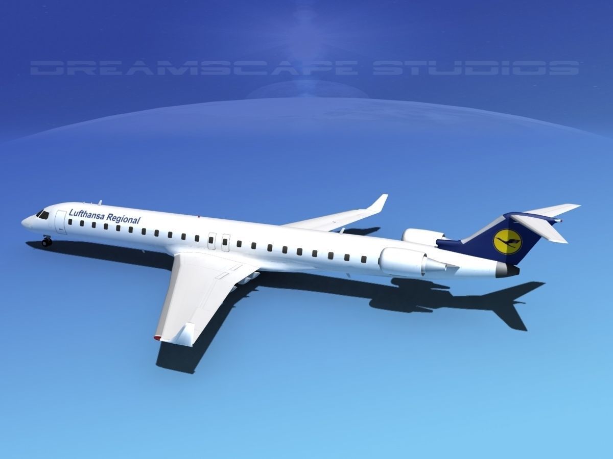 Bombardier CRJ900 Lufthansa Regional 3D model_8