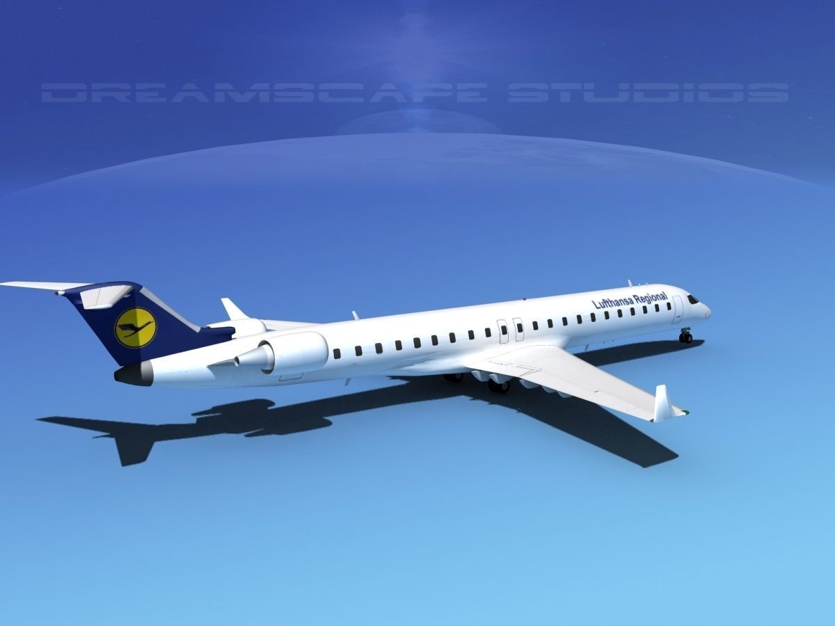 Bombardier CRJ900 Lufthansa Regional 3D model_5