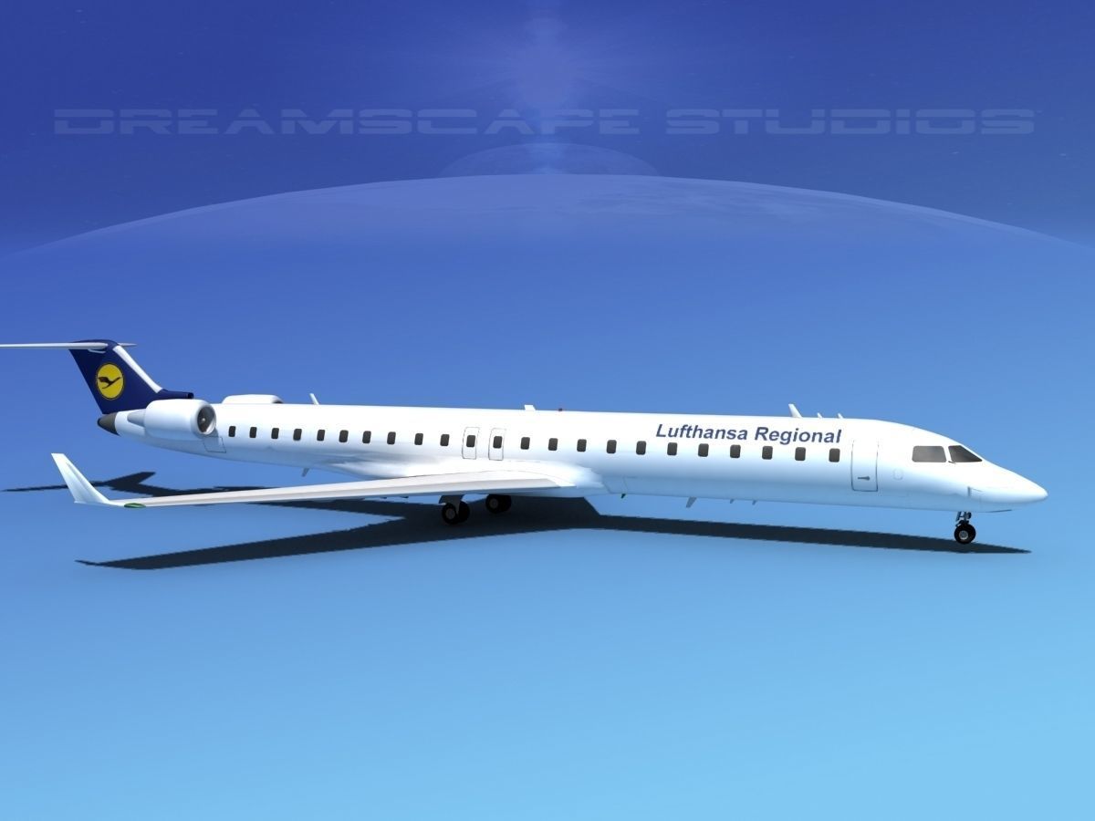 Bombardier CRJ900 Lufthansa Regional 3D model_3