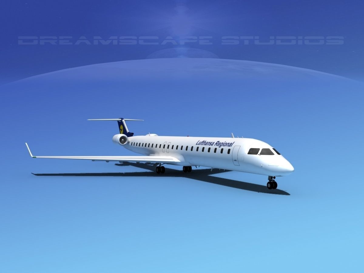 Bombardier CRJ900 Lufthansa Regional 3D model_2