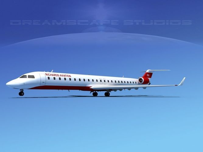 Bombardier CRJ900 Richards Aviation 3D model