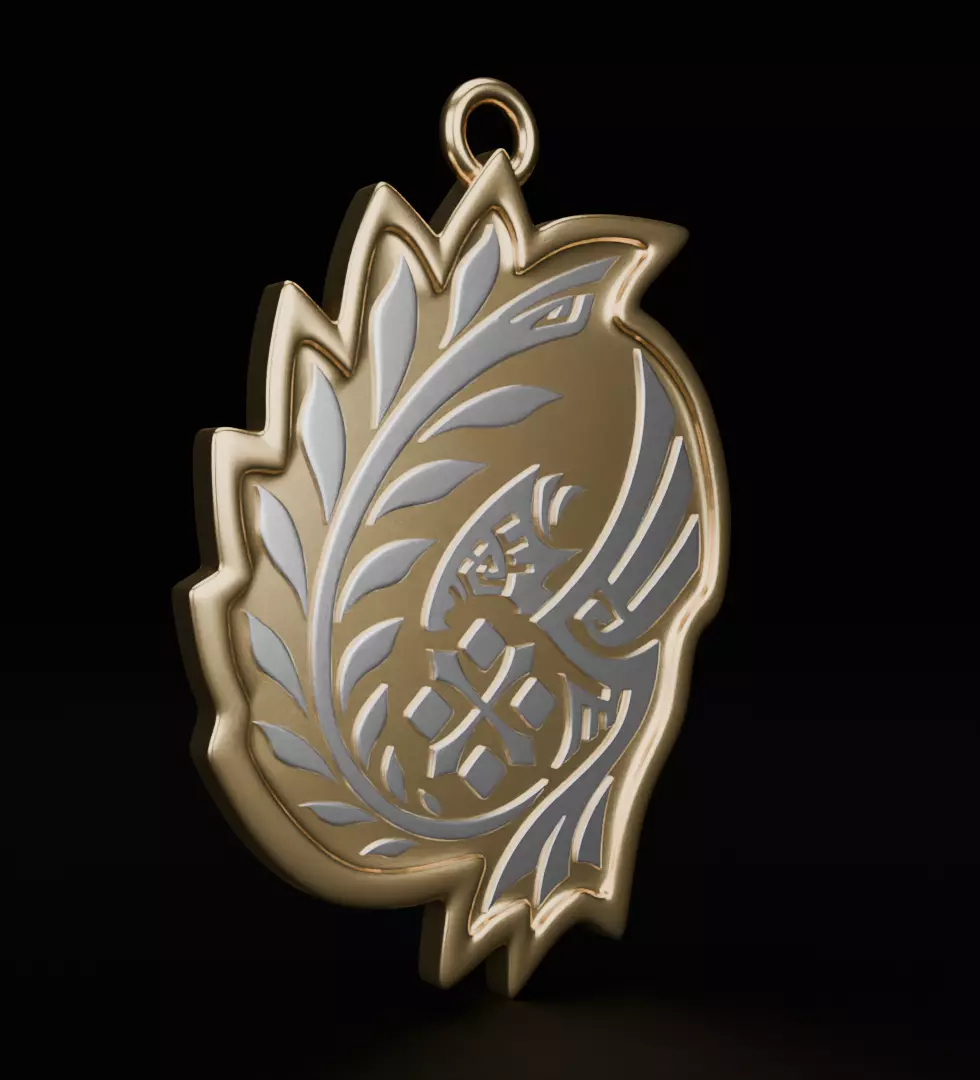 Four Swords Guild Emblem pendant 3D model for 3D printing 3D print model