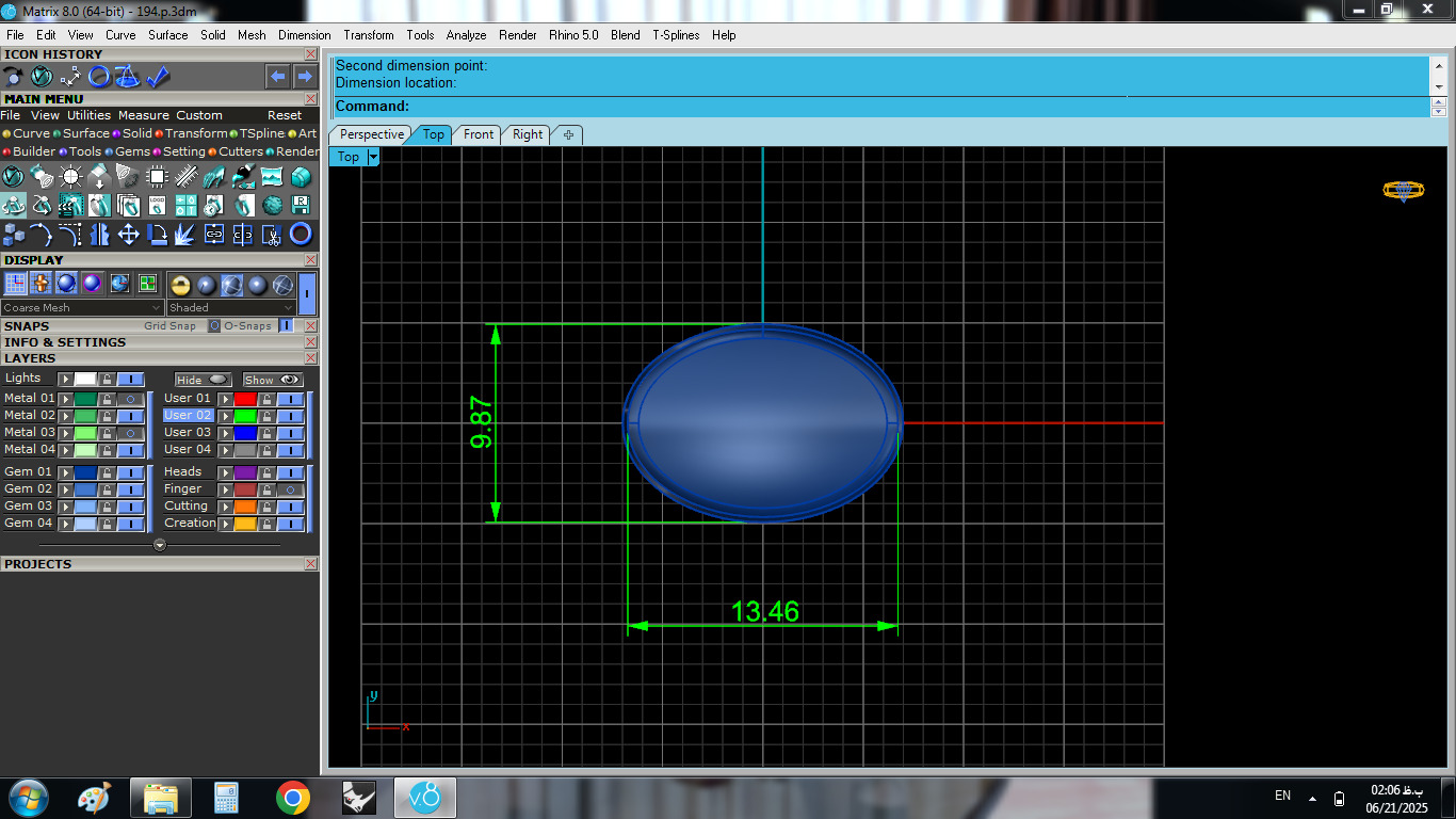opal gold ring  3D print model_8