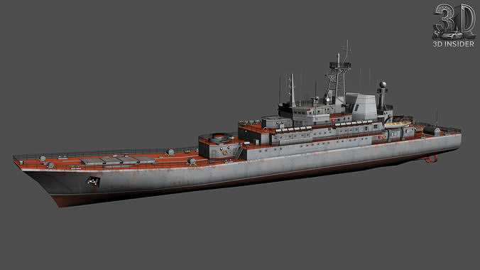 Ropucha Class Landing Ship Low-poly 3D model