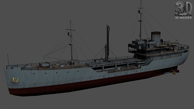Ranger Medium Tanker Low-poly 3D model