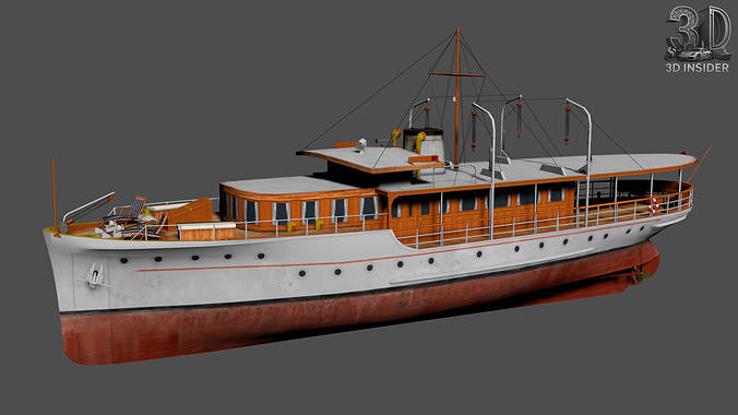 Pleasure Craft Low-poly 3D model
