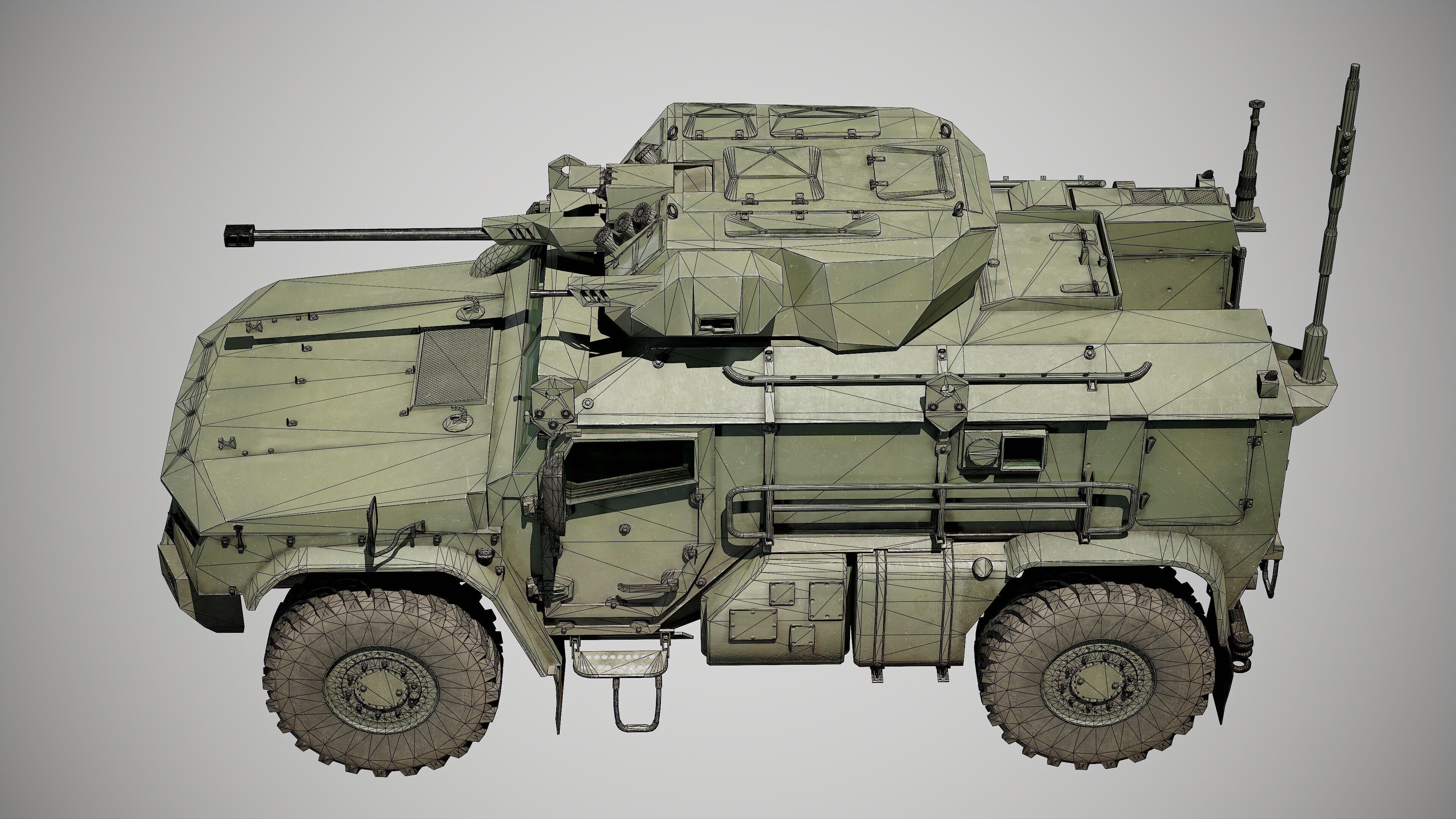 Typhoon VDV Game Ready Model 80K Low-poly 3D model_45