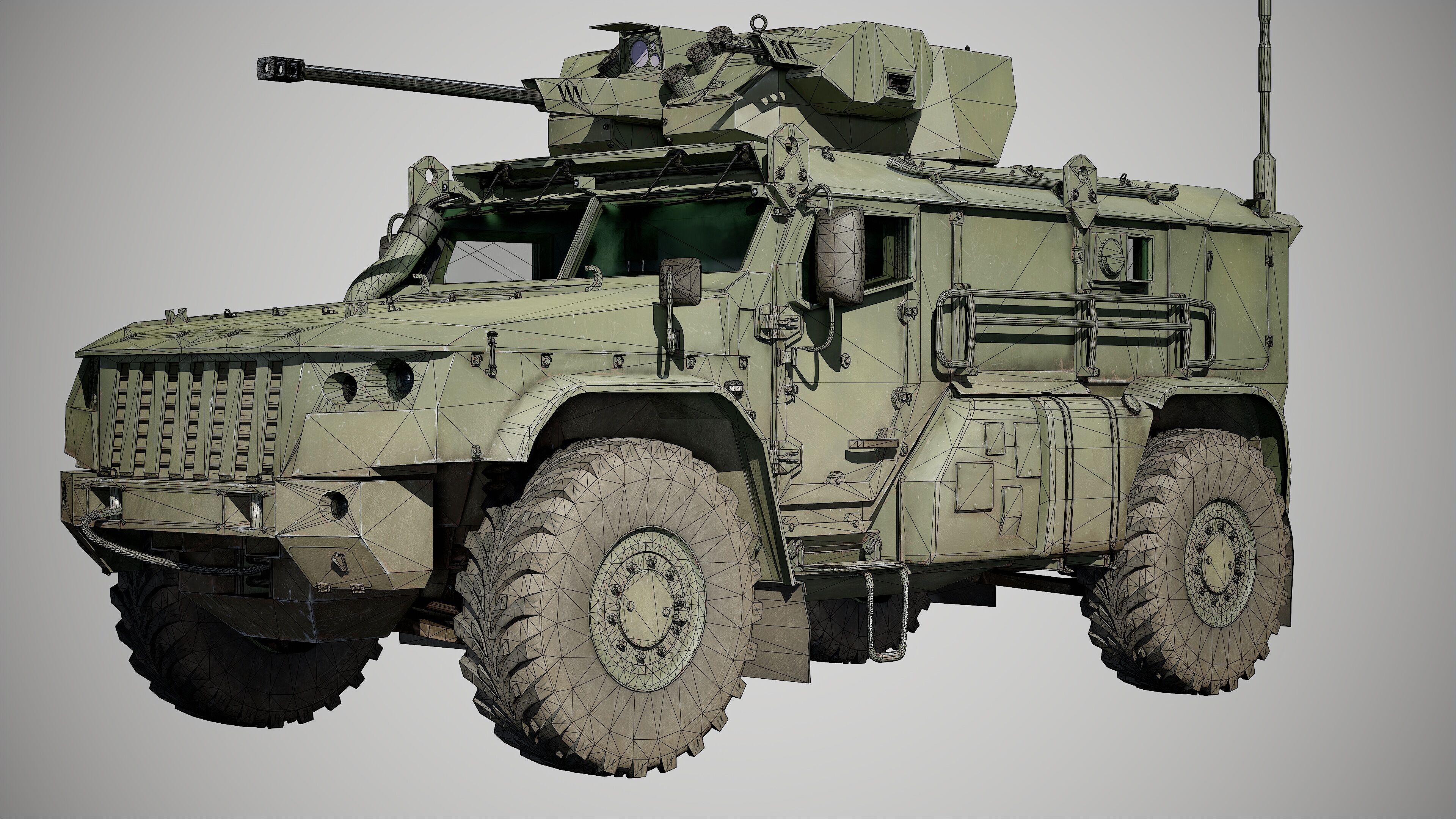 Typhoon VDV Game Ready Model 80K Low-poly 3D model_36