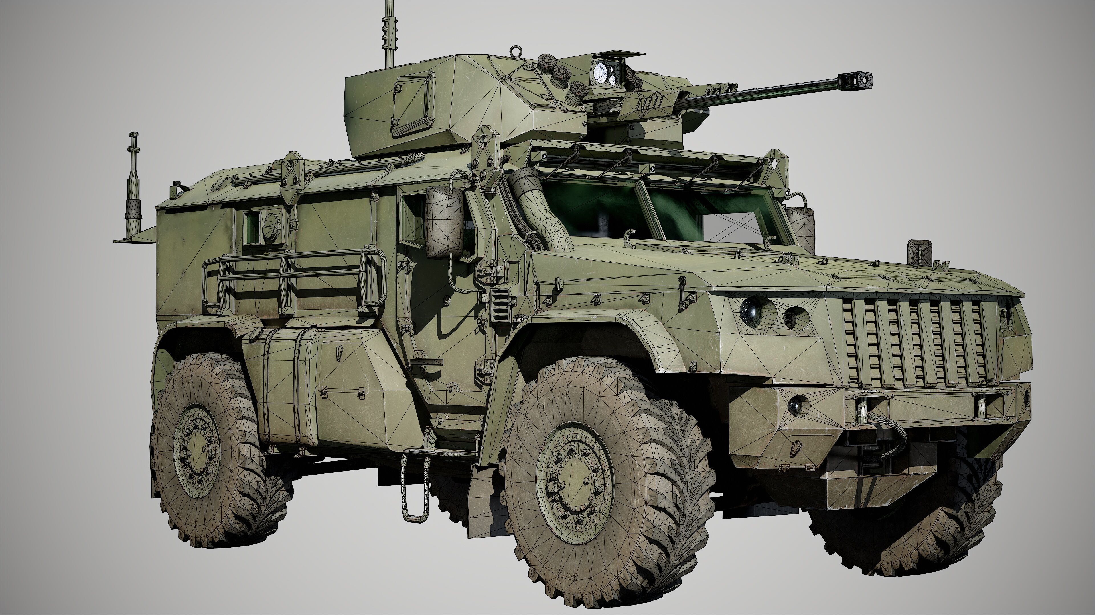 Typhoon VDV Game Ready Model 80K Low-poly 3D model_42