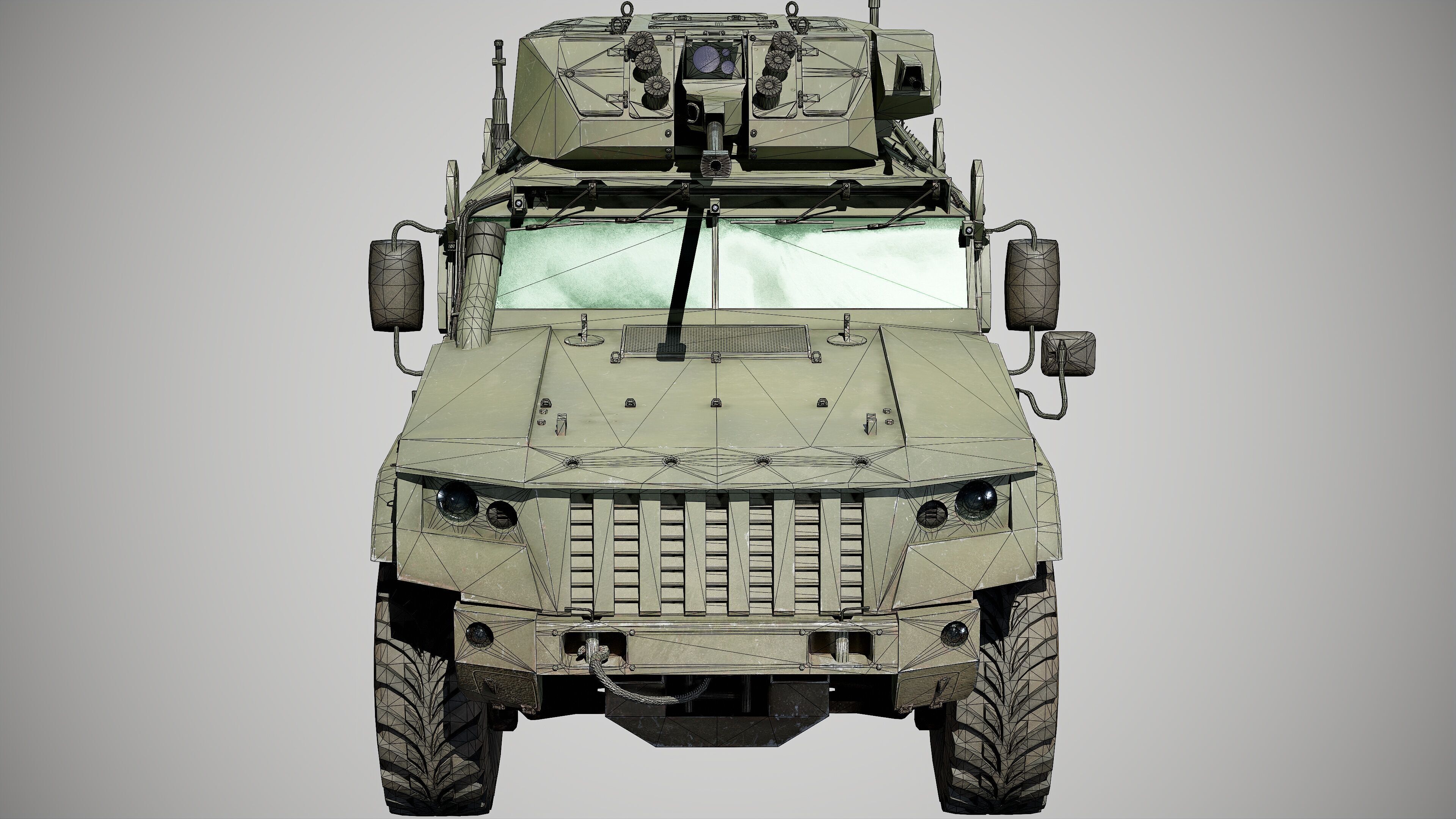 Typhoon VDV Game Ready Model 80K Low-poly 3D model_43