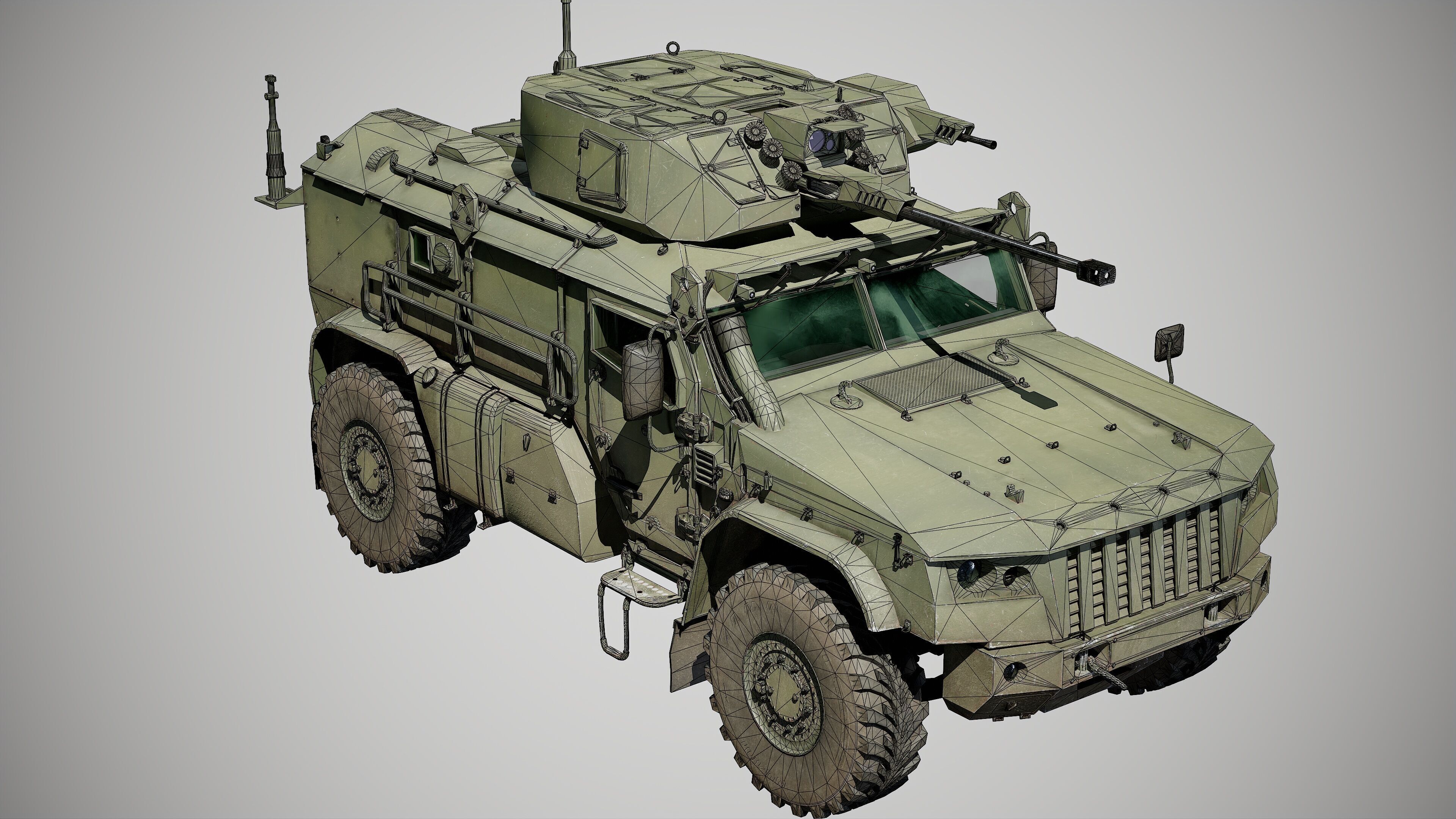 Typhoon VDV Game Ready Model 80K Low-poly 3D model_50