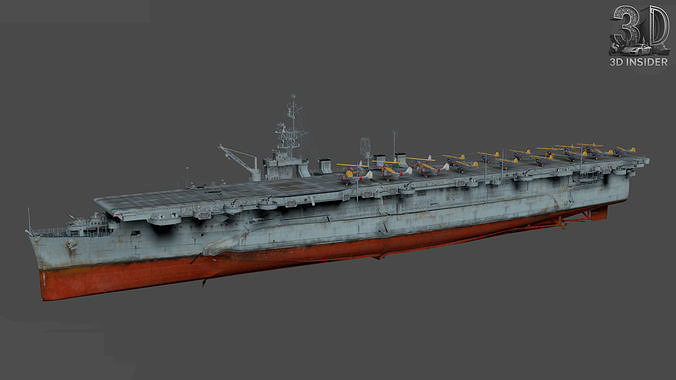 Independence 1945 Carrier Low-poly 3D model