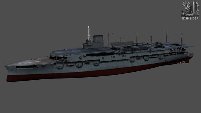 Glorious Fleet Carrier Low-poly 3D model