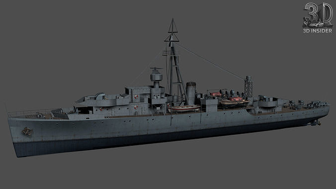 Black Swan Sloop Low-poly 3D model