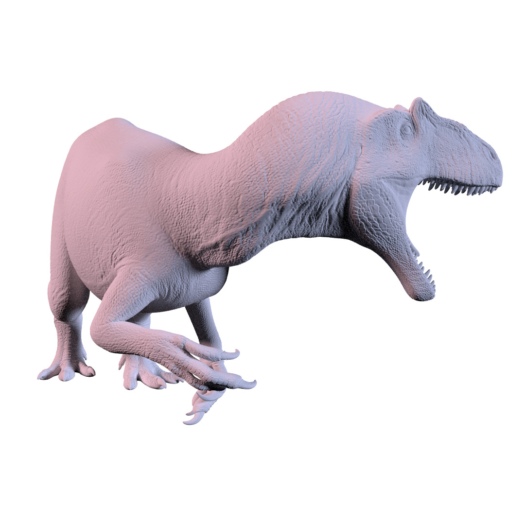 allosaurus 3dprint 3D print model_2