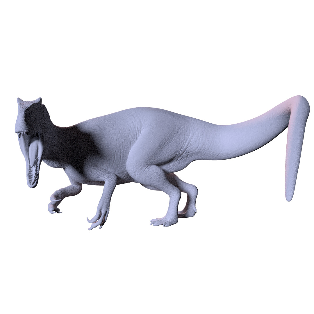 allosaurus 3dprint 3D print model_1