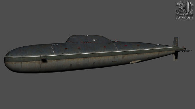 Alfa Class Low-poly 3D model