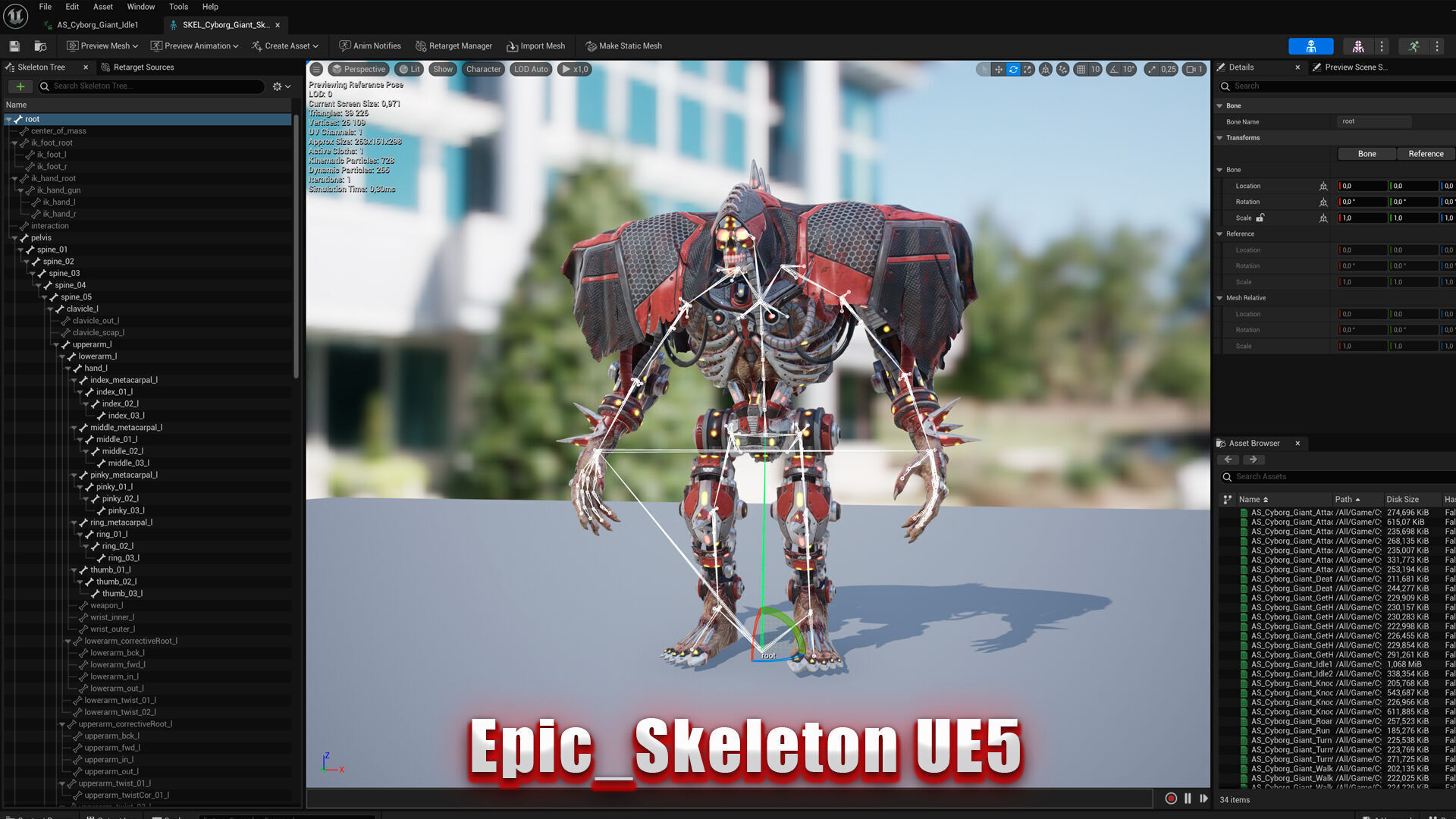 Cyborg Giant Low-poly 3D model_4