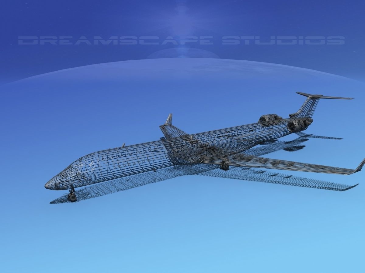 Bombardier CRJ900 Unmarked 2 3D model_14
