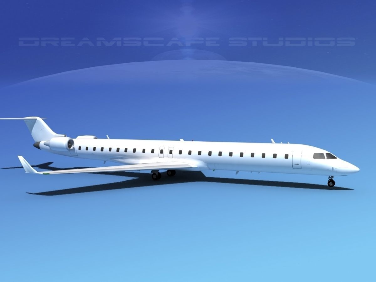 Bombardier CRJ900 Unmarked 2 3D model_3