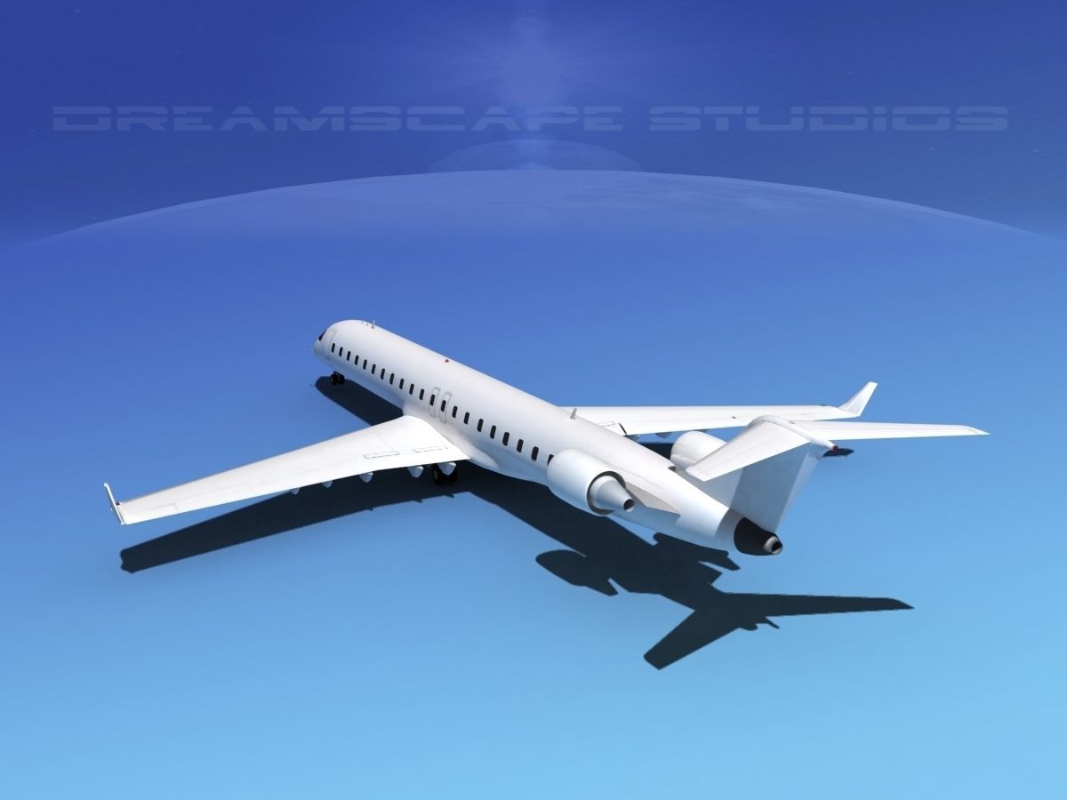 Bombardier CRJ900 Unmarked 2 3D model_7