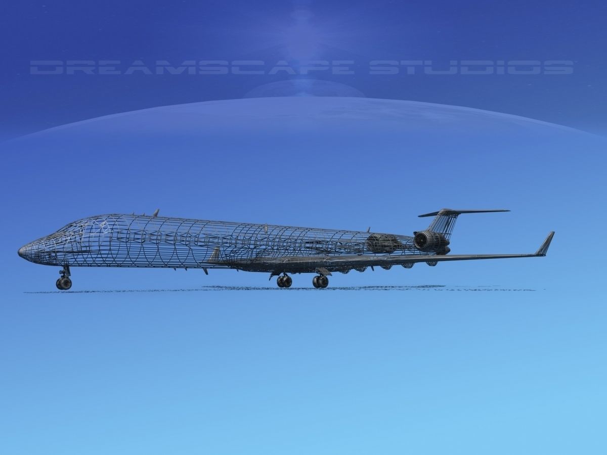 Bombardier CRJ900 Unmarked 2 3D model_11