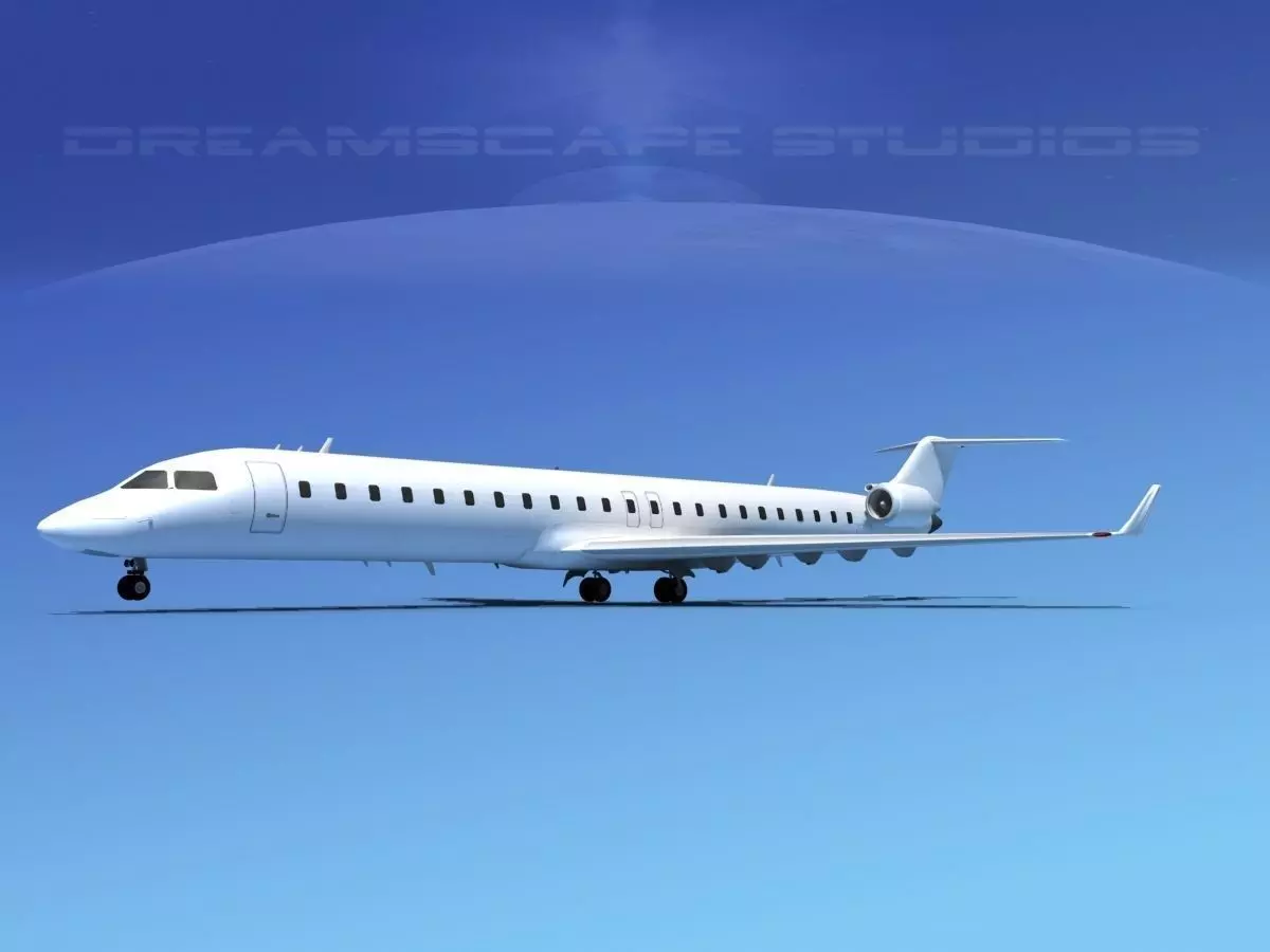Bombardier CRJ900 Unmarked 2 3D model_0