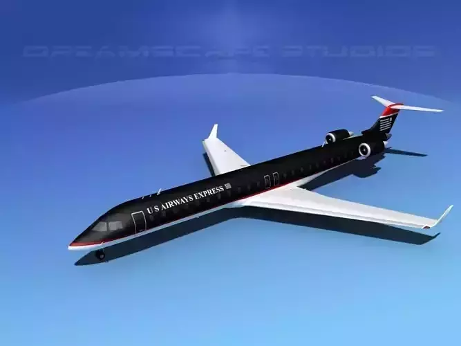 Bombardier CRJ900 US Air Express 3D model