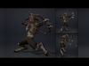 Obsidian Archer Low-poly 3D model_7