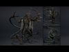 Obsidian Archer Low-poly 3D model_8