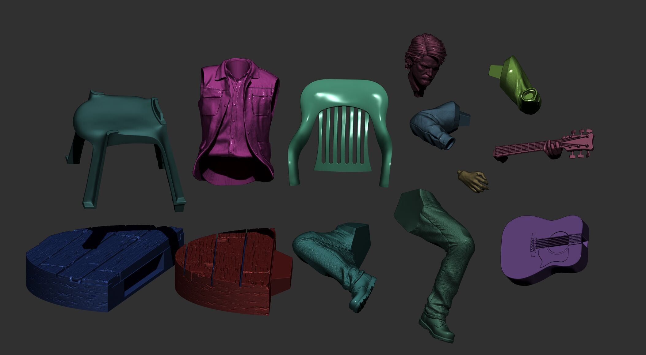 The Last of Us Joel 3D print model_1