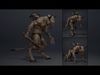 Obsidian Barbarian Low-poly 3D model_5