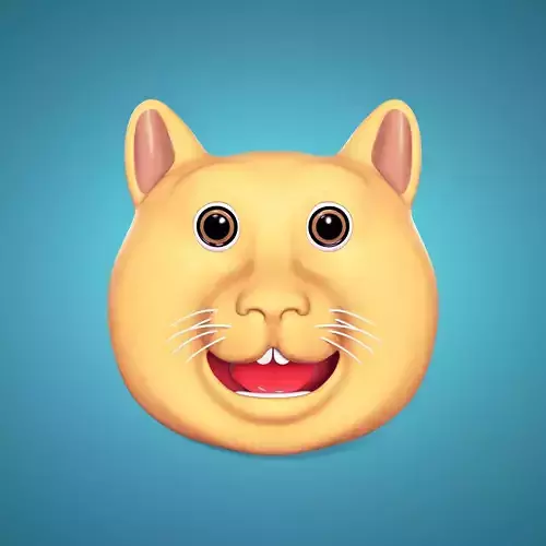 Cat Smiley - Emoji - Icon - Emoticon Head