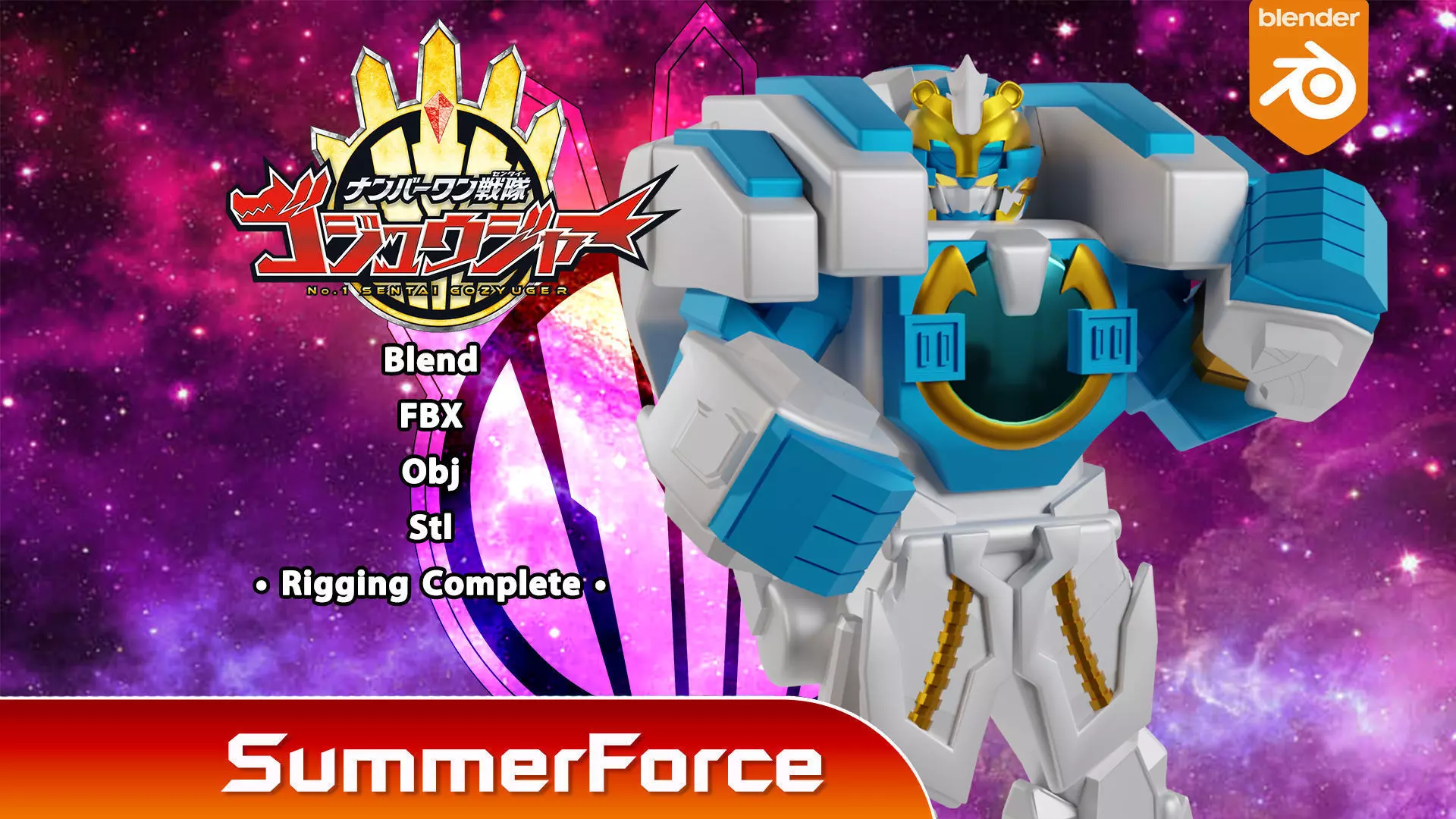 GoodeBurn Robo - No1 Sentai Gozyuger 3D model