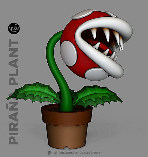PIRANAPLANT 3D print model