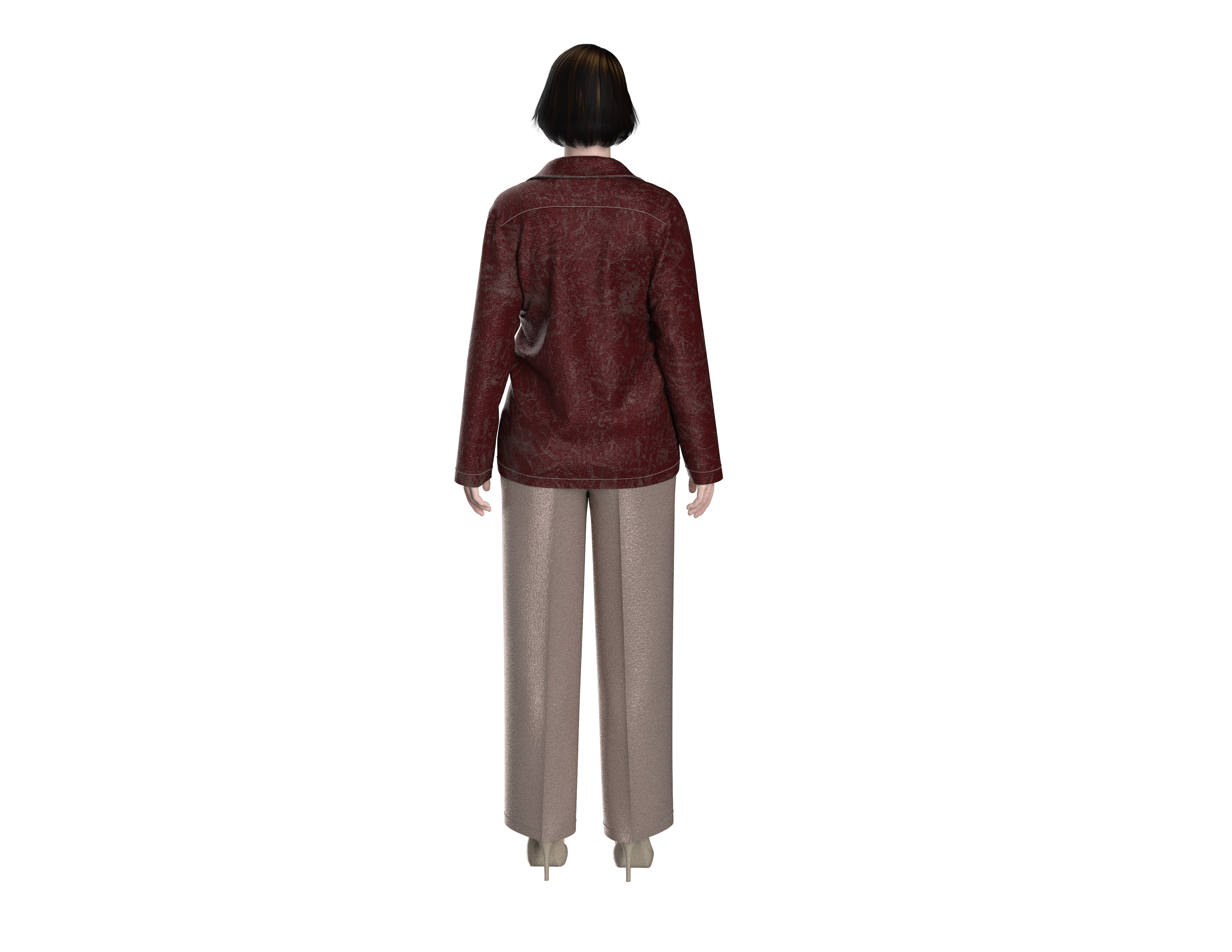 103 jacket pattern for women 3D print model_3