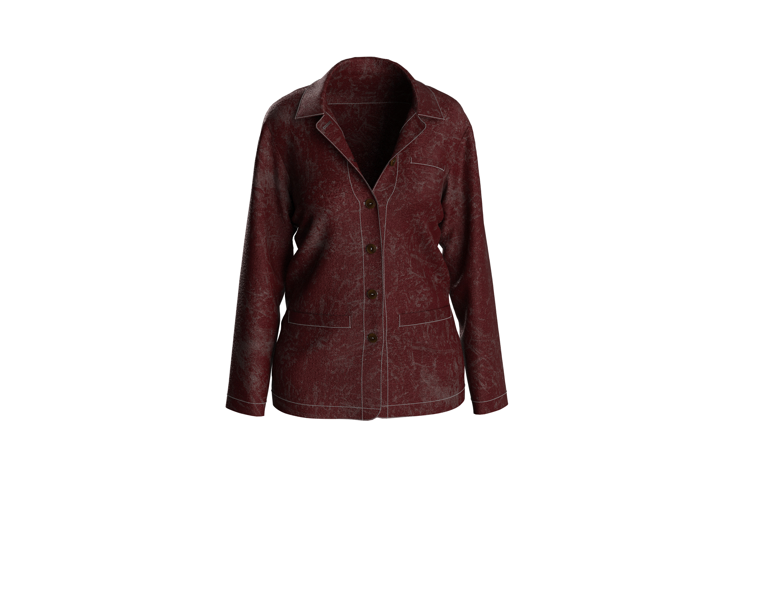 103 jacket pattern for women 3D print model_4