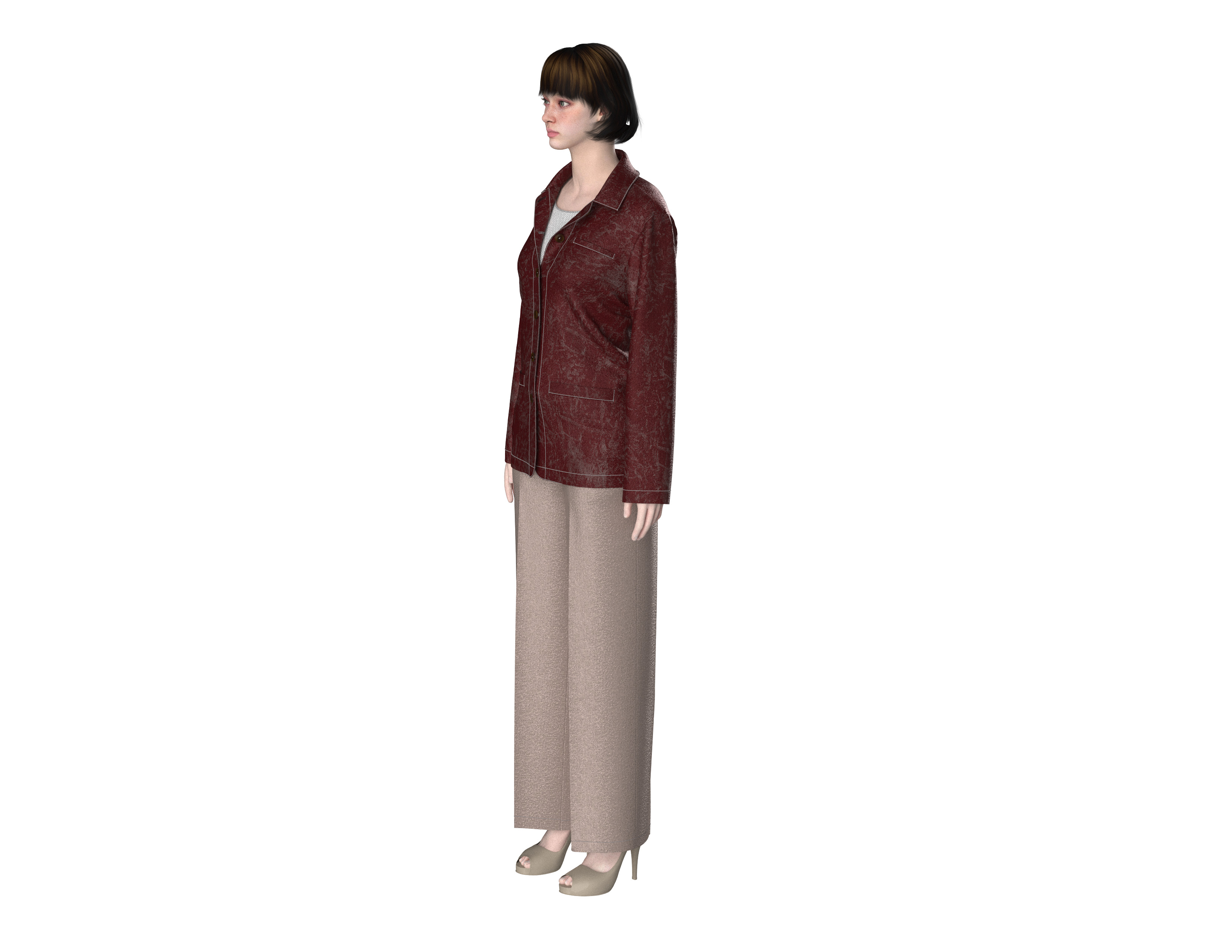 103 jacket pattern for women 3D print model_2