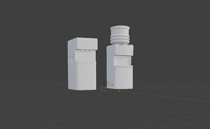 Water Machine 3D Model Set Two Versions  STL OBJ FBX 3D print model