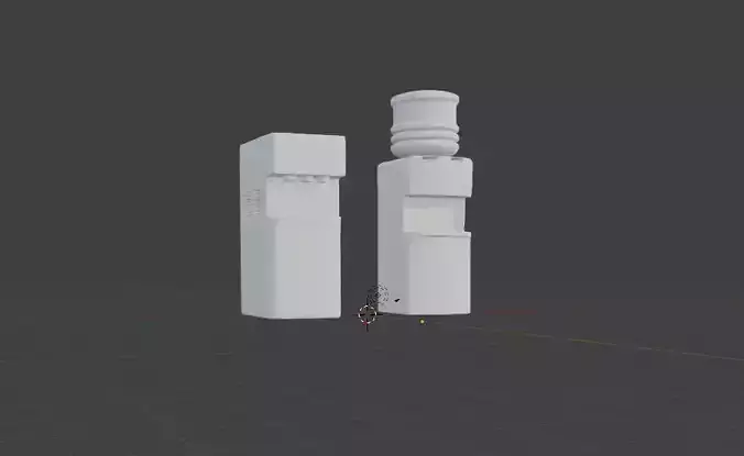Water Machine 3D Model Set Two Versions  STL OBJ FBX