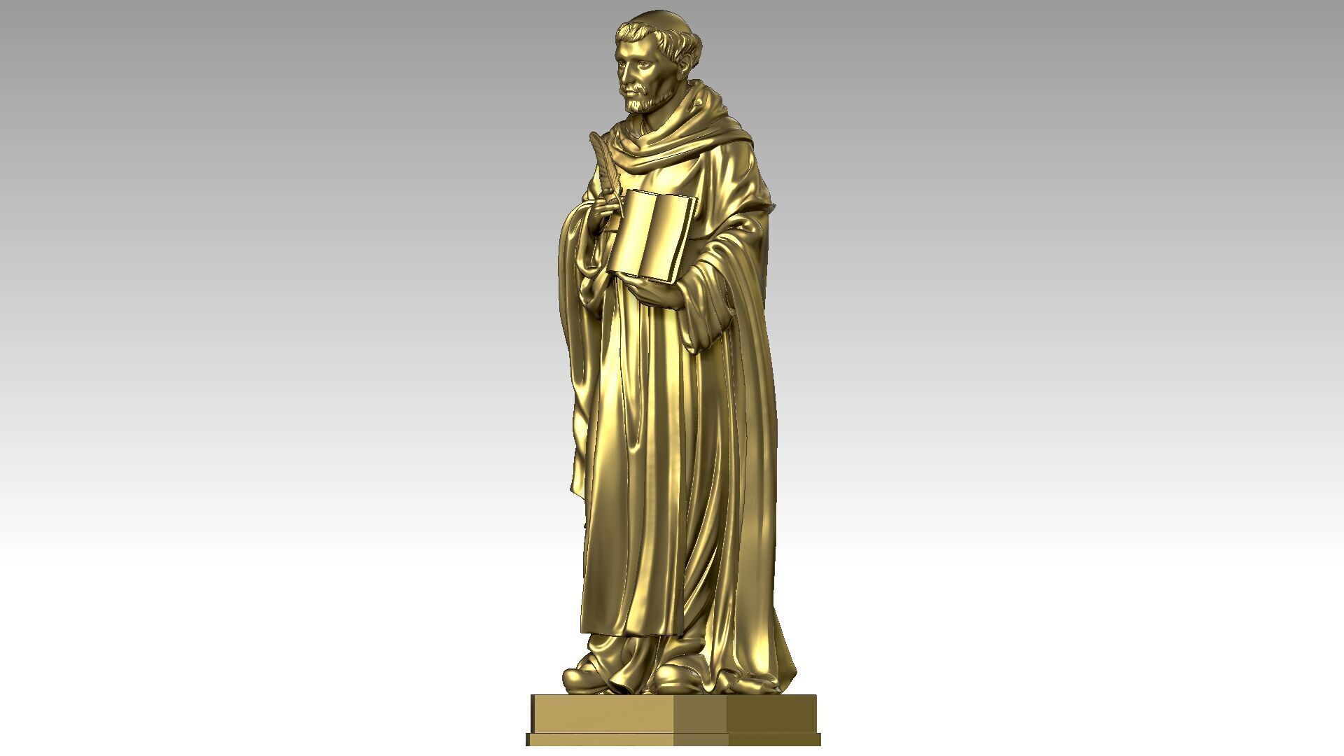 Saint Dominic  3D print model_2