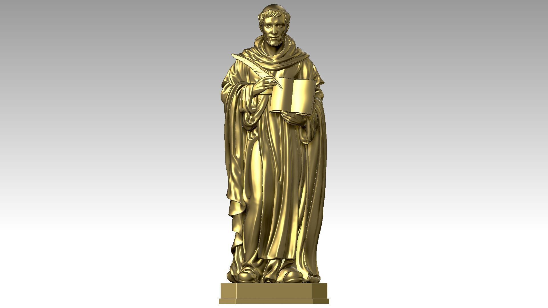Saint Dominic  3D print model_1