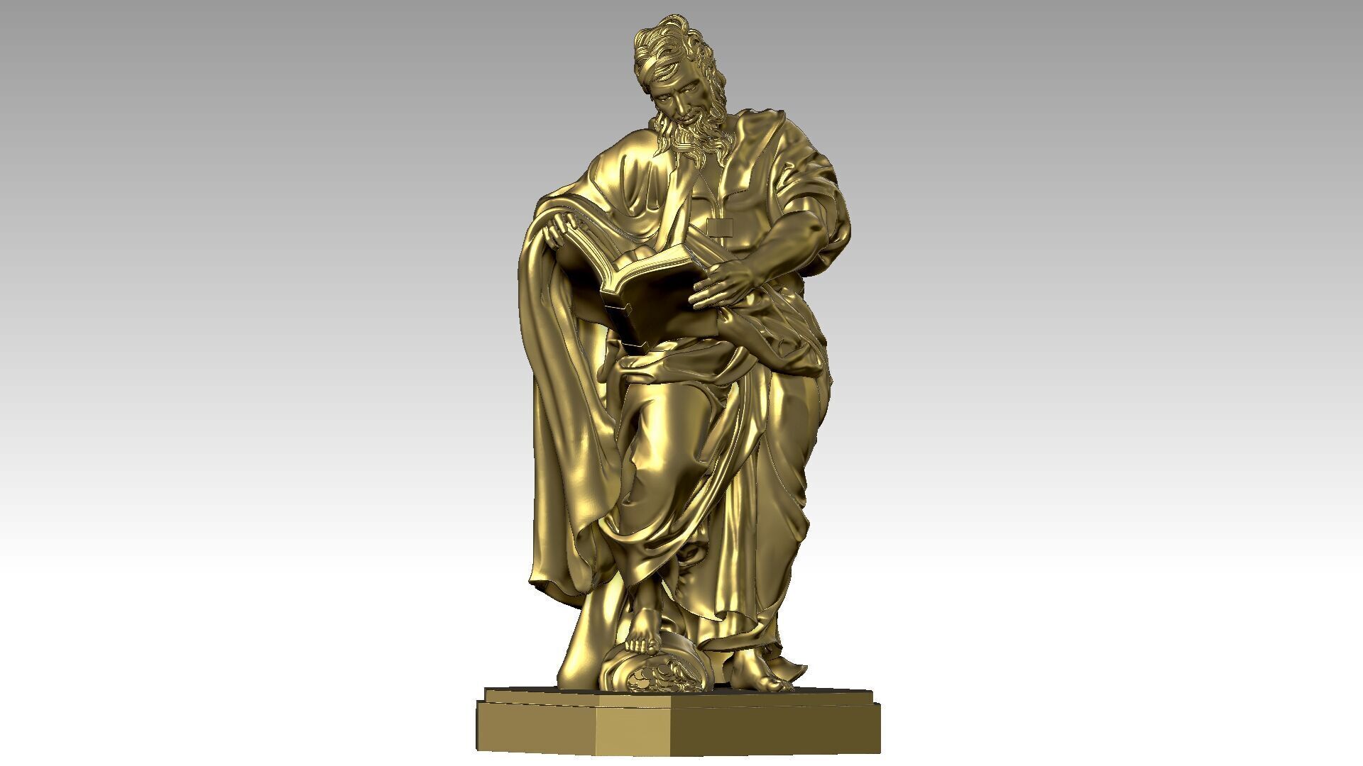 Saint Matthew  3D print model_7
