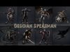 Obsidian Spearman Low-poly 3D model_1