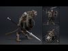 Obsidian Spearman Low-poly 3D model_2