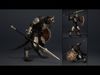 Obsidian Spearman Low-poly 3D model_3