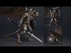 Obsidian Spearman Low-poly 3D model_6