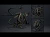 Obsidian Spearman Low-poly 3D model_8
